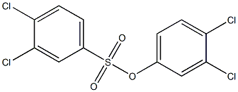 3,4-dichlorophenyl 3,4-dichlorobenzene-1-sulfonate 化学構造式