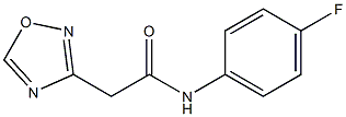 N1-(4-fluorophenyl)-2-(1,2,4-oxadiazol-3-yl)acetamide Structure