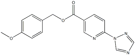 4-methoxybenzyl 6-(1H-1,2,4-triazol-1-yl)nicotinate|