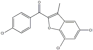 (4-chlorophenyl)(5,7-dichloro-3-methylbenzo[b]furan-2-yl)methanone