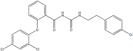 N-(4-chlorophenethyl)-N'-[2-(2,4-dichlorophenoxy)benzoyl]urea Structure