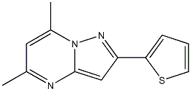 5,7-dimethyl-2-(2-thienyl)pyrazolo[1,5-a]pyrimidine Structure