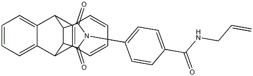 N-allyl-4-[16,18-dioxo-17-azapentacyclo[6.6.5.0~2,7~.0~9,14~.0~15,19~]nonadeca-2,4,6,9(14),10,12-hexaen-17-yl]benzenecarboxamide