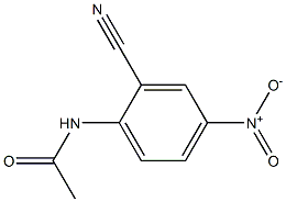 N1-(2-cyano-4-nitrophenyl)acetamide 化学構造式