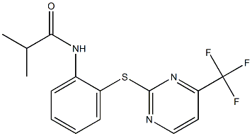 N1-(2-{[4-(trifluoromethyl)pyrimidin-2-yl]thio}phenyl)-2-methylpropanamide