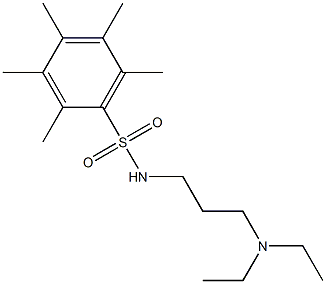 N1-[3-(diethylamino)propyl]-2,3,4,5,6-pentamethylbenzene-1-sulfonamide