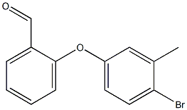 2-(4-bromo-3-methylphenoxy)benzenecarbaldehyde Struktur
