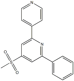 4-(methylsulfonyl)-2-phenyl-6-(4-pyridyl)pyridine Struktur