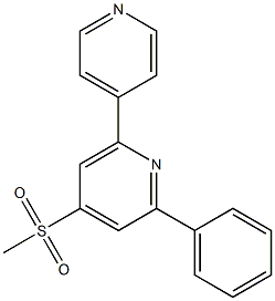 4-(methylsulfonyl)-2-phenyl-6-(4-pyridyl)pyridine Structure