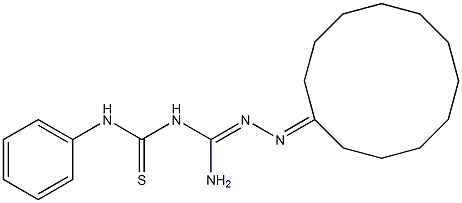 1-{amino[(anilinocarbothioyl)amino]methylidene}-2-cyclododecylidenhydrazine|