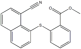 methyl 2-[(8-cyano-1-naphthyl)thio]benzoate