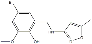 4-bromo-2-methoxy-6-{[(5-methyl-3-isoxazolyl)amino]methyl}benzenol
