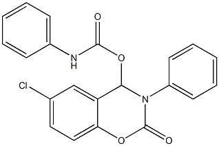 6-chloro-2-oxo-3-phenyl-3,4-dihydro-2H-1,3-benzoxazin-4-yl N-phenylcarbamate