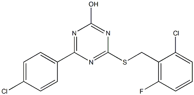  4-[(2-chloro-6-fluorobenzyl)thio]-6-(4-chlorophenyl)-1,3,5-triazin-2-ol