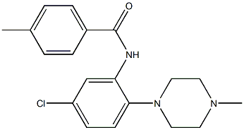 N-[5-chloro-2-(4-methylpiperazino)phenyl]-4-methylbenzenecarboxamide Struktur