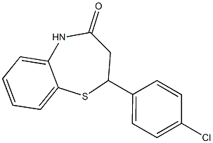 2-(4-chlorophenyl)-2,3-dihydro-1,5-benzothiazepin-4(5H)-one|