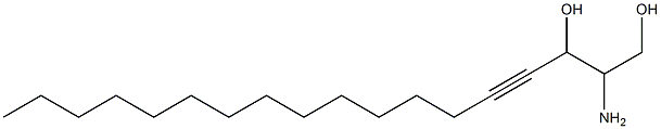 2-aminooctadec-4-yne-1,3-diol Struktur