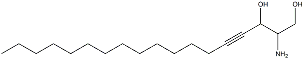 2-aminooctadec-4-yne-1,3-diol 结构式