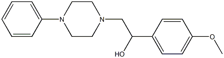 1-(4-methoxyphenyl)-2-(4-phenylpiperazino)-1-ethanol Structure