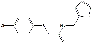 N1-(2-thienylmethyl)-2-[(4-chlorophenyl)thio]acetamide Struktur