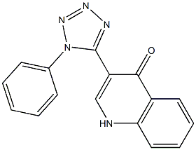 3-(1-phenyl-1H-1,2,3,4-tetraazol-5-yl)-1,4-dihydroquinolin-4-one Struktur