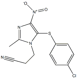 3-{5-[(4-chlorophenyl)thio]-2-methyl-4-nitro-1H-imidazol-1-yl}propanenitrile