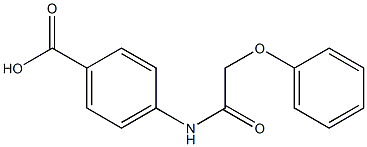 4-[(2-phenoxyacetyl)amino]benzoic acid Structure