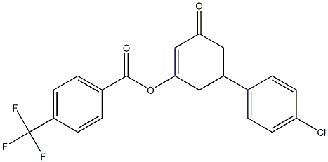 5-(4-chlorophenyl)-3-oxocyclohex-1-enyl 4-(trifluoromethyl)benzoate|