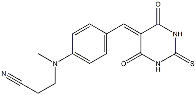 3-[4-[(4,6-dioxo-2-thioxohexahydropyrimidin-5-yliden)methyl](methyl)anilino]propanenitrile