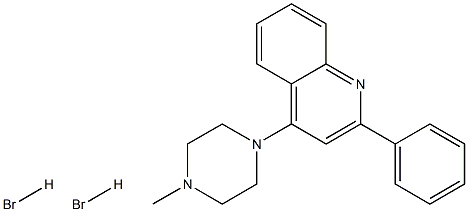 4-(4-methylpiperazino)-2-phenylquinoline dihydrobromide Structure