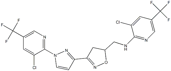 3-chloro-N-[(3-{1-[3-chloro-5-(trifluoromethyl)-2-pyridinyl]-1H-pyrazol-3-yl}-4,5-dihydro-5-isoxazolyl)methyl]-5-(trifluoromethyl)-2-pyridinamine