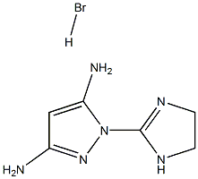 2-(3,5-Diaminopyrazolyl)-4,5-dihydroimidazole hydrobromide Structure