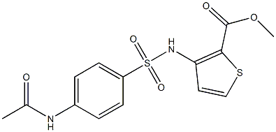 methyl 3-({[4-(acetylamino)phenyl]sulfonyl}amino)thiophene-2-carboxylate