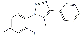 1-(2,4-difluorophenyl)-5-methyl-4-phenyl-1H-1,2,3-triazole,,结构式