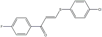 3-[(4-chlorophenyl)thio]-1-(4-fluorophenyl)prop-2-en-1-one