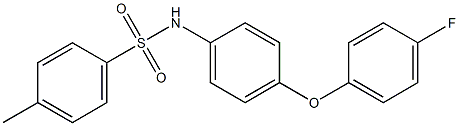 N1-[4-(4-fluorophenoxy)phenyl]-4-methylbenzene-1-sulfonamide Struktur