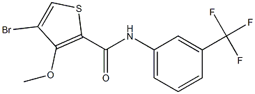 N2-[3-(trifluoromethyl)phenyl]-4-bromo-3-methoxythiophene-2-carboxamide Structure