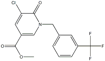  methyl 5-chloro-6-oxo-1-[3-(trifluoromethyl)benzyl]-1,6-dihydro-3-pyridinecarboxylate