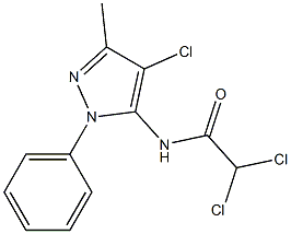 2,2-dichloro-N-(4-chloro-3-methyl-1-phenyl-1H-pyrazol-5-yl)acetamide