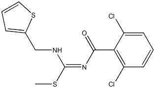 methyl N-(2,6-dichlorobenzoyl)-[(2-thienylmethyl)amino]methanimidothioate Structure