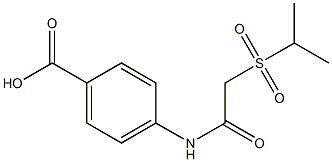 4-{[2-(isopropylsulfonyl)acetyl]amino}benzoic acid|