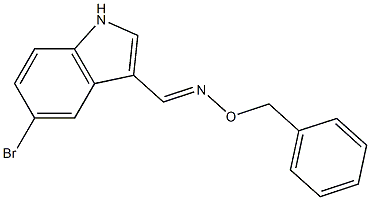 5-bromo-1H-indole-3-carbaldehyde O-benzyloxime Struktur