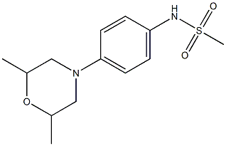 N-[4-(2,6-dimethylmorpholino)phenyl]methanesulfonamide Structure