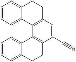 1,2,5,6-tetrahydrodibenzo[c,g]phenanthrene-3-carbonitrile 化学構造式