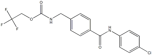 2,2,2-trifluoroethyl N-{4-[(4-chloroanilino)carbonyl]benzyl}carbamate