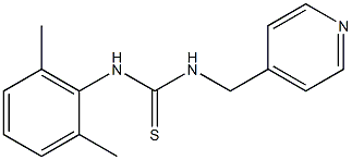 N-(2,6-dimethylphenyl)-N'-(4-pyridylmethyl)thiourea Structure