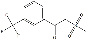 2-(methylsulfonyl)-1-[3-(trifluoromethyl)phenyl]-1-ethanone Structure