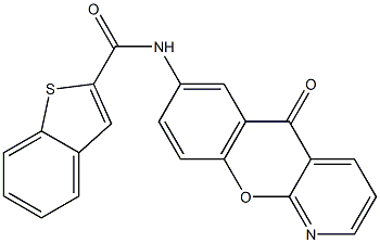 N2-(5-oxo-5H-chromeno[2,3-b]pyridin-7-yl)benzo[b]thiophene-2-carboxamide Structure