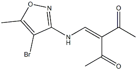  3-{[(4-bromo-5-methylisoxazol-3-yl)amino]methylidene}pentane-2,4-dione