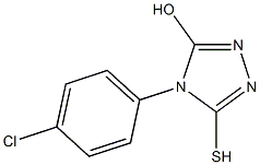 4-(4-Chlorophenyl)-5-hydroxy-4H-1,2,4-triazole-3-thiol Structure